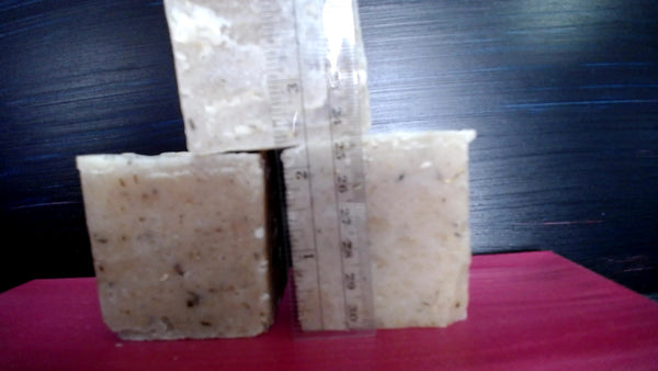 All Natural Oatmeal, Lavender, Chamomile, Goats Milk Soap for Sensitive Skin 2x2 Block